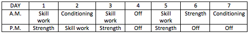 hockey-training-schedule