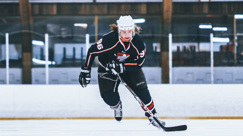 Hockey Player Skating